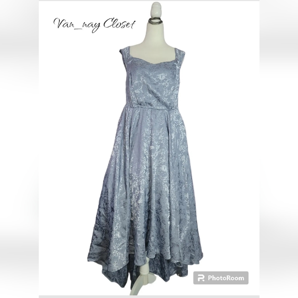 Torrid Disney Cinderella Blue Off Shoulder Satin Hi-Low Dress